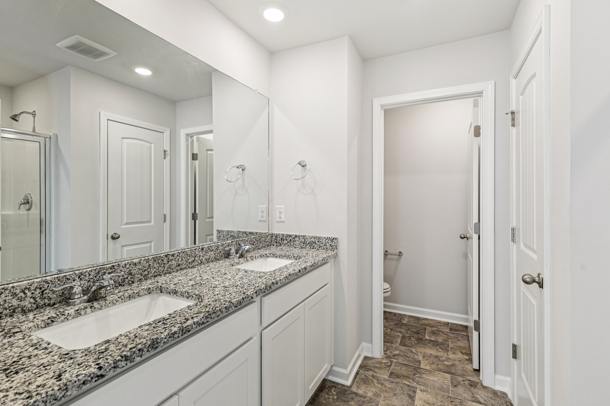 160 Cecil Road Lebanon, TN 37087 - Photo 15 of 23 a bathroom with a granite countertop sink and a mirror