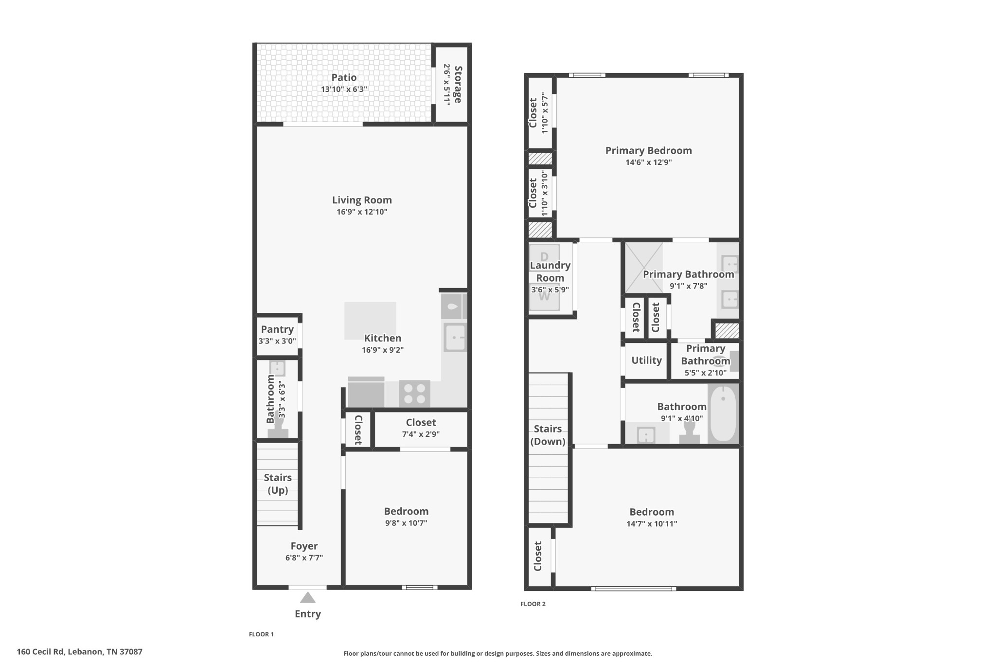 160 Cecil Road Lebanon, TN 37087 - Photo 20 of 23 a picture of a floor plan