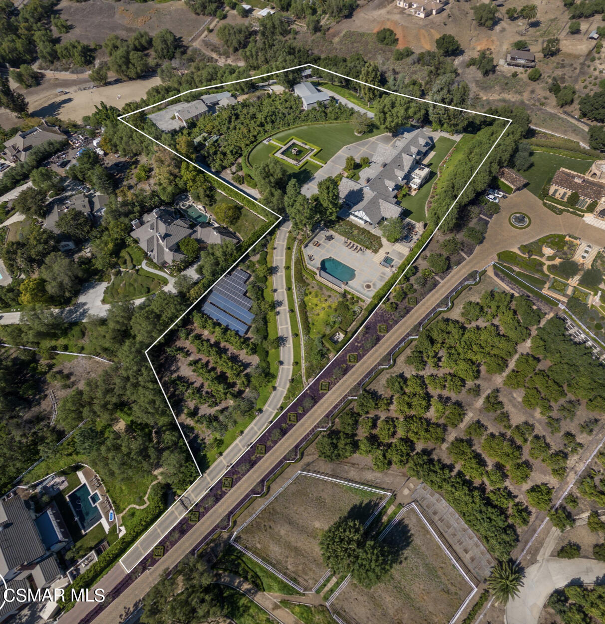 11875 Pradera Road Camarillo, CA 93012 - Photo 6 of 58 an aerial view of a yard