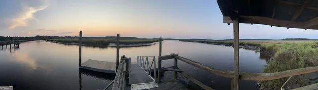a view of a lake from a balcony