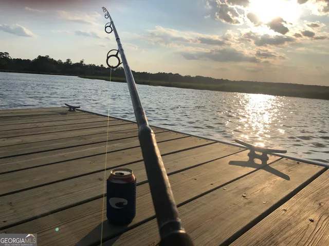 a view of a lake from a balcony