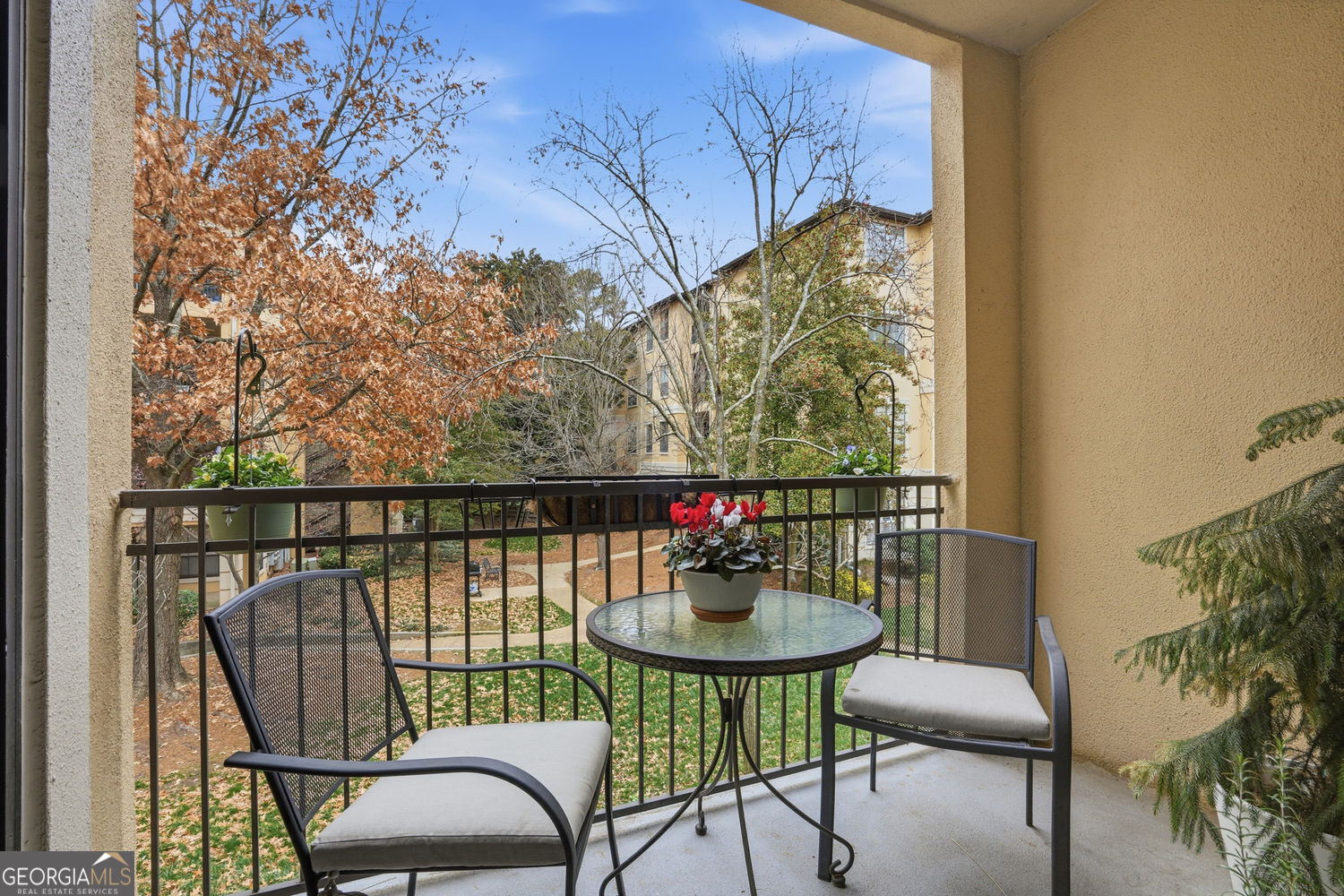 3777 Peachtree Road Northeast Brookhaven, GA 30319 - Photo 21 of 26 Balcony Overlooks the Landscaped Garden Area