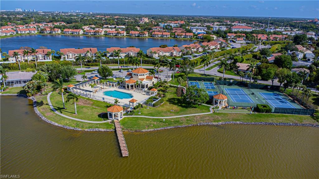 7761 Jewel Lane, Unit 202 Naples, FL 34109 - Photo 27 of 27 Birds eye view of property featuring a water view