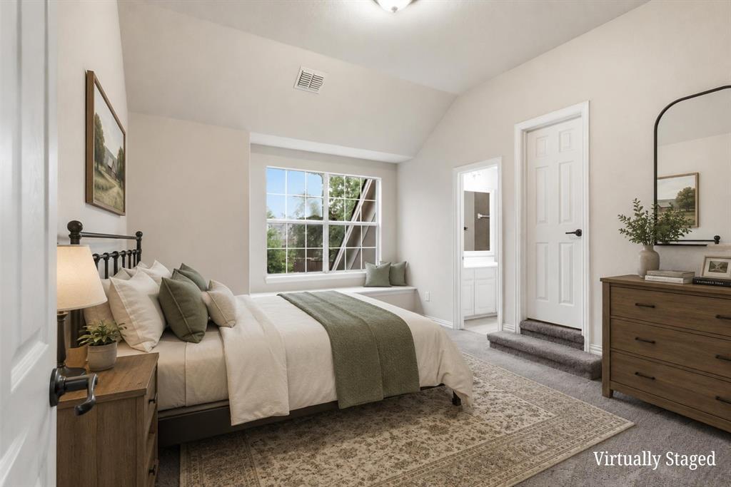 2841 Meadow Ridge Drive Prosper, TX 75078 - Photo 26 of 40 a bedroom with a bed and a window
