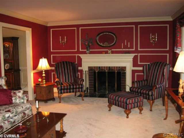 1805 Plain View Road Henrico, VA 23238 - Photo 2 of 12 Living Room - Formal Living Room with gas Fireplac