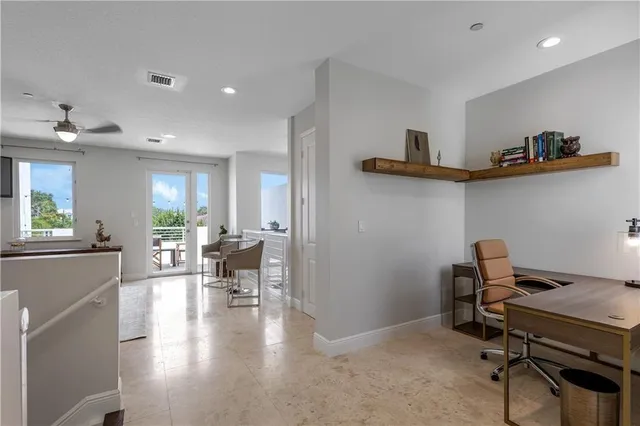 a room with natural light