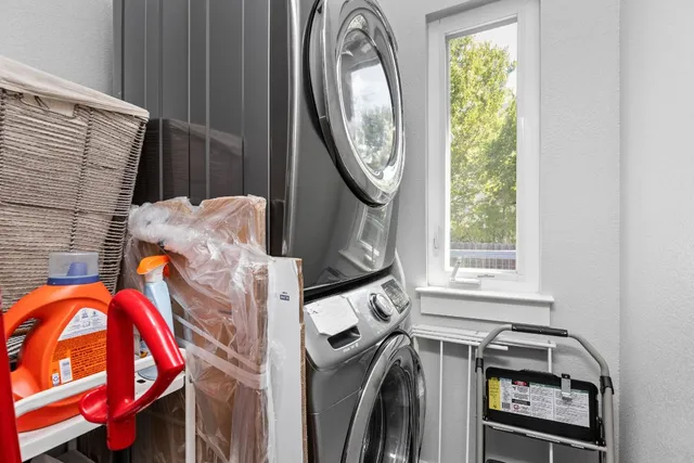 a view of balcony with wooden floor