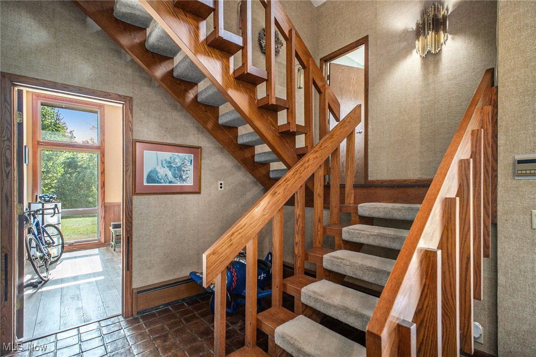 3085 Hamlin Road Medina, OH 44256 - Photo 23 of 50 Stairs to the second floor. Guest bath on the landing