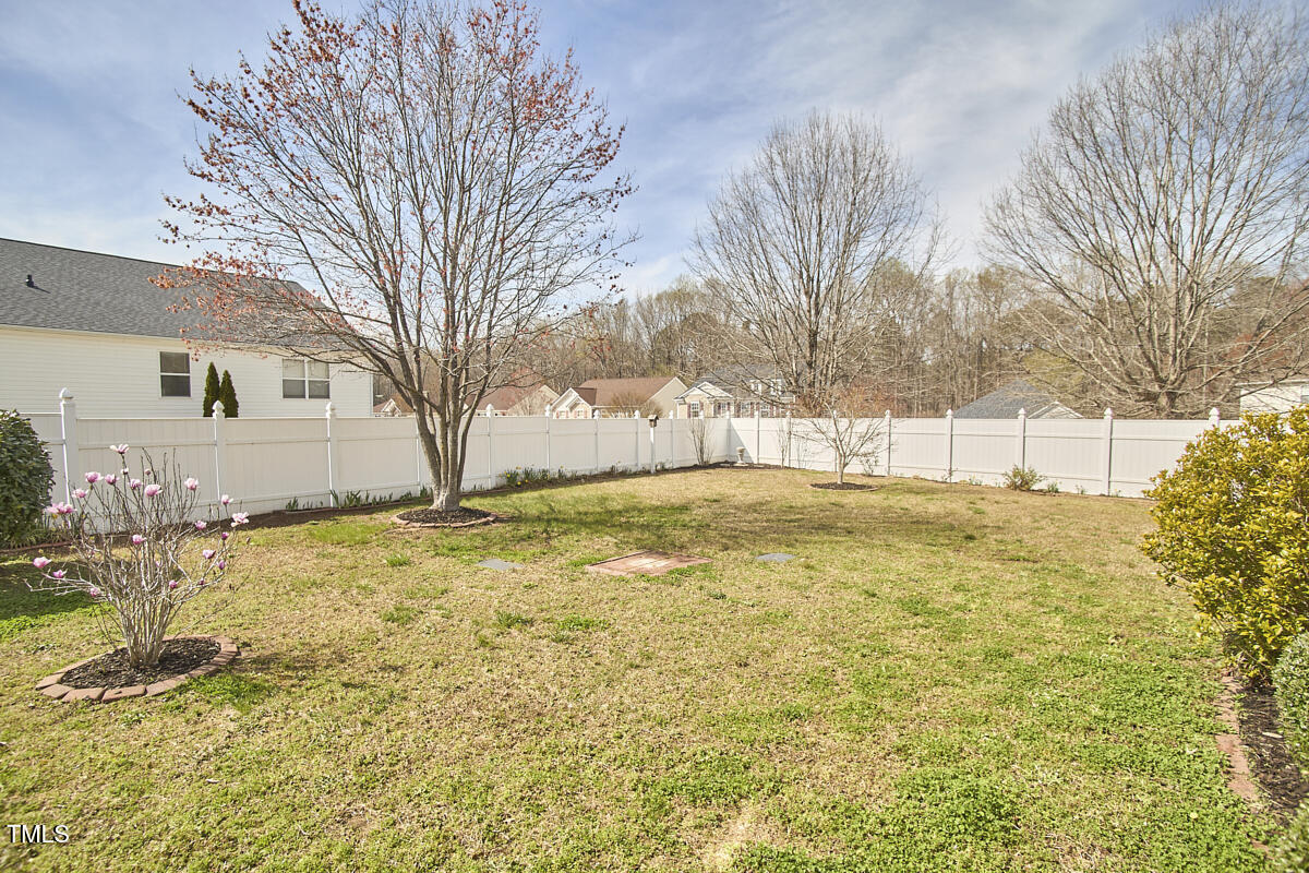442 Steel Hopper Way Garner, NC 27529 - Photo 40 of 45 a view of yard covered with snow in front of house
