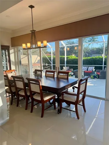 a view of a dining room and livingroom view