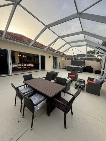 a view of outdoor space with stove