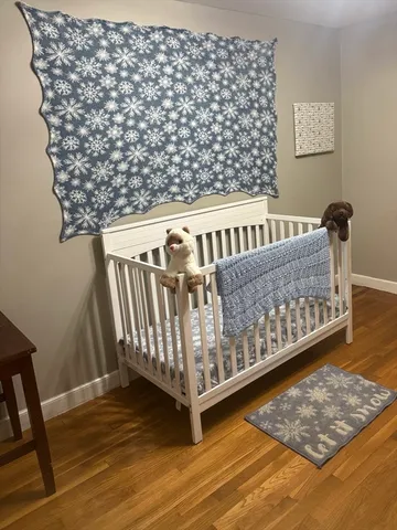 a view of a wooden bench in a balcony