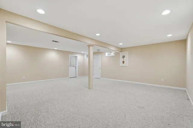 a view of an empty room