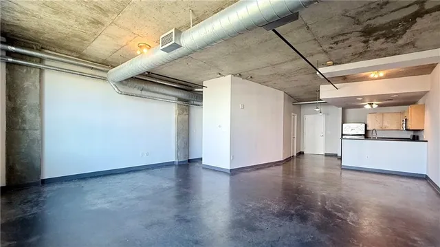 a view of an empty room