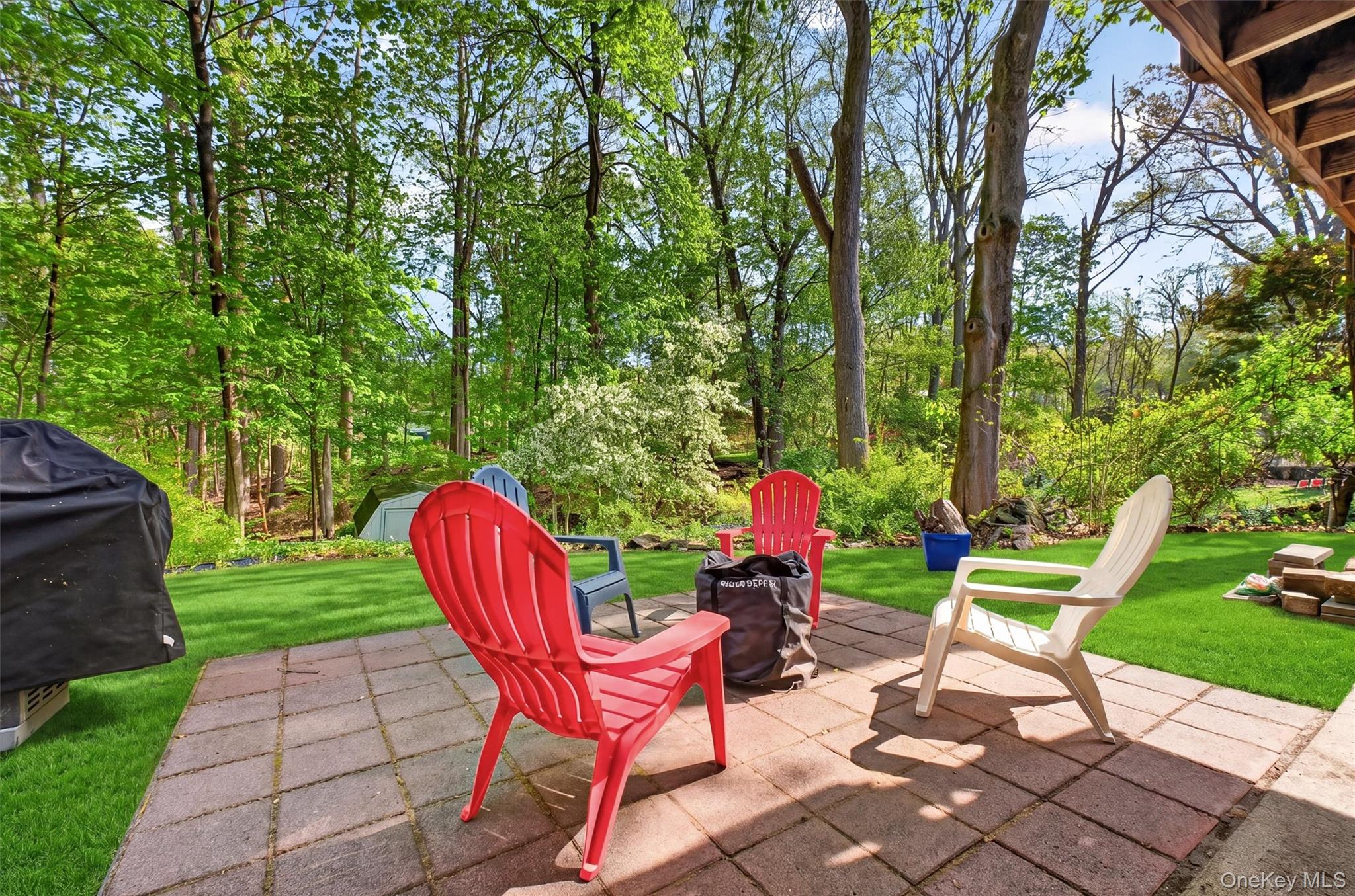 25 High Road Montrose, NY 10548 - Photo 31 of 42 Paver patio Fire Pit entertainment center