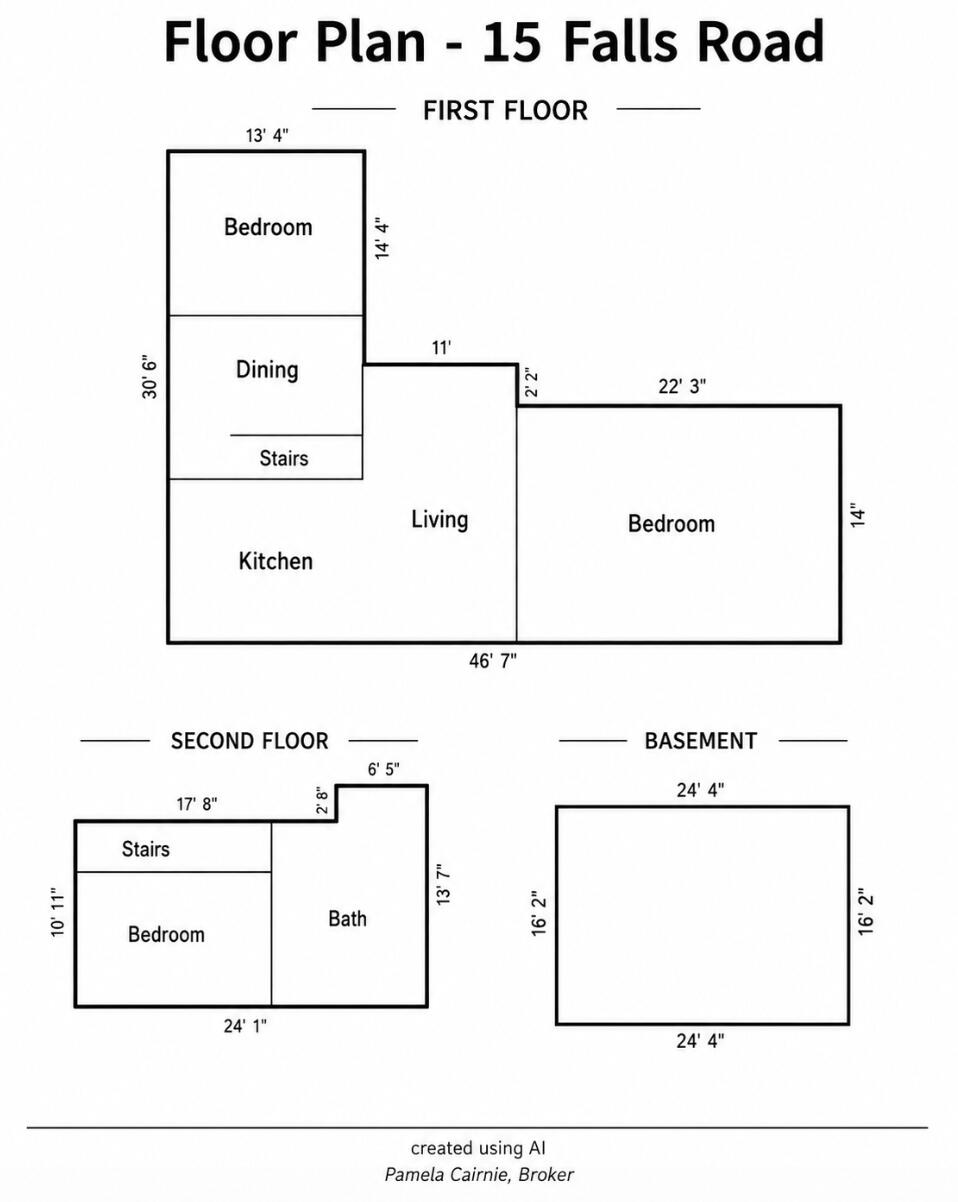 15 Falls Road Solon, ME 04979 - Photo 30 of 30 Floor Plan