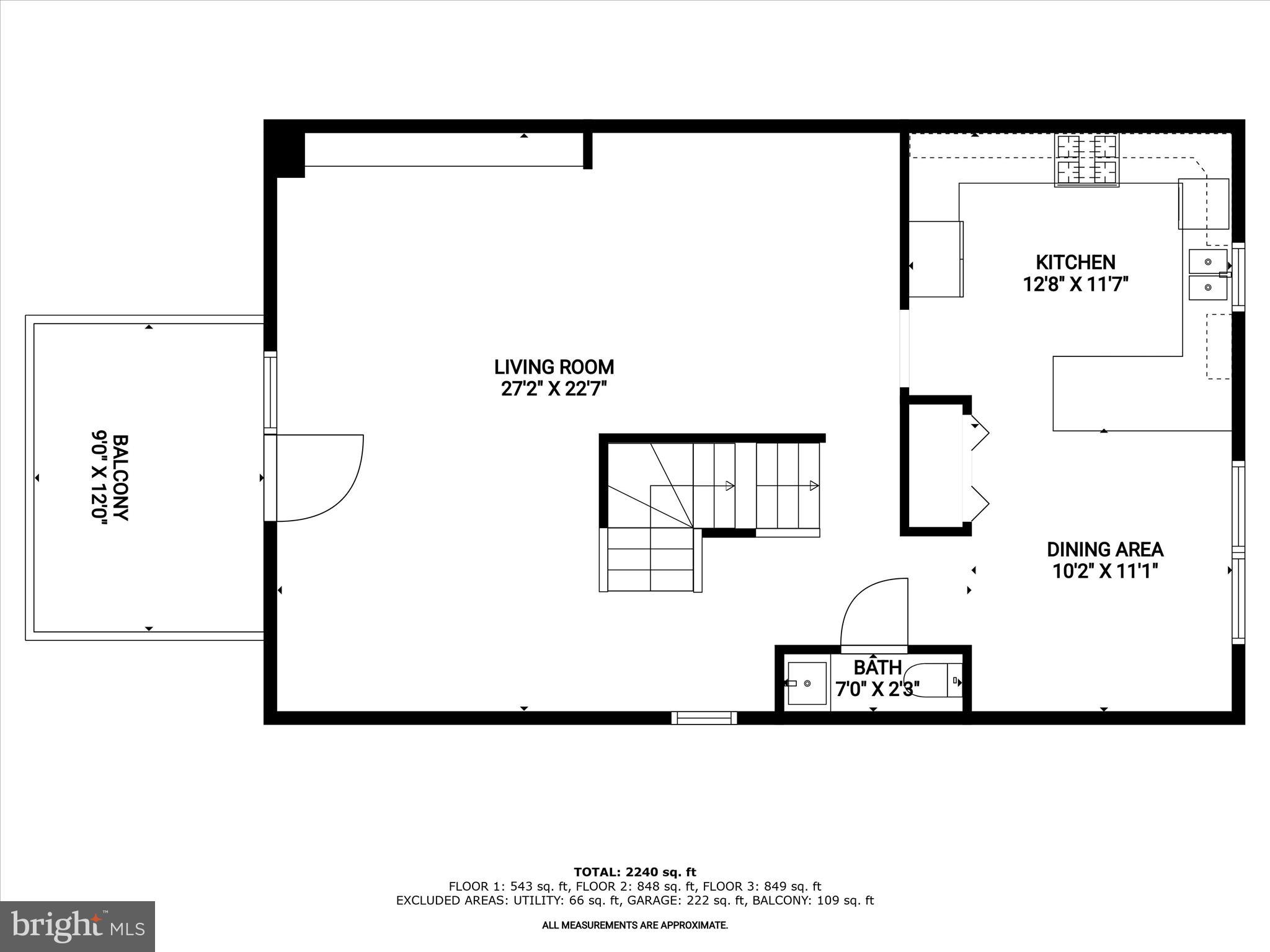 208 Castletown Road Lutherville-Timonium, MD 21093 - Photo 54 of 58 Upper Level One Floor Plan