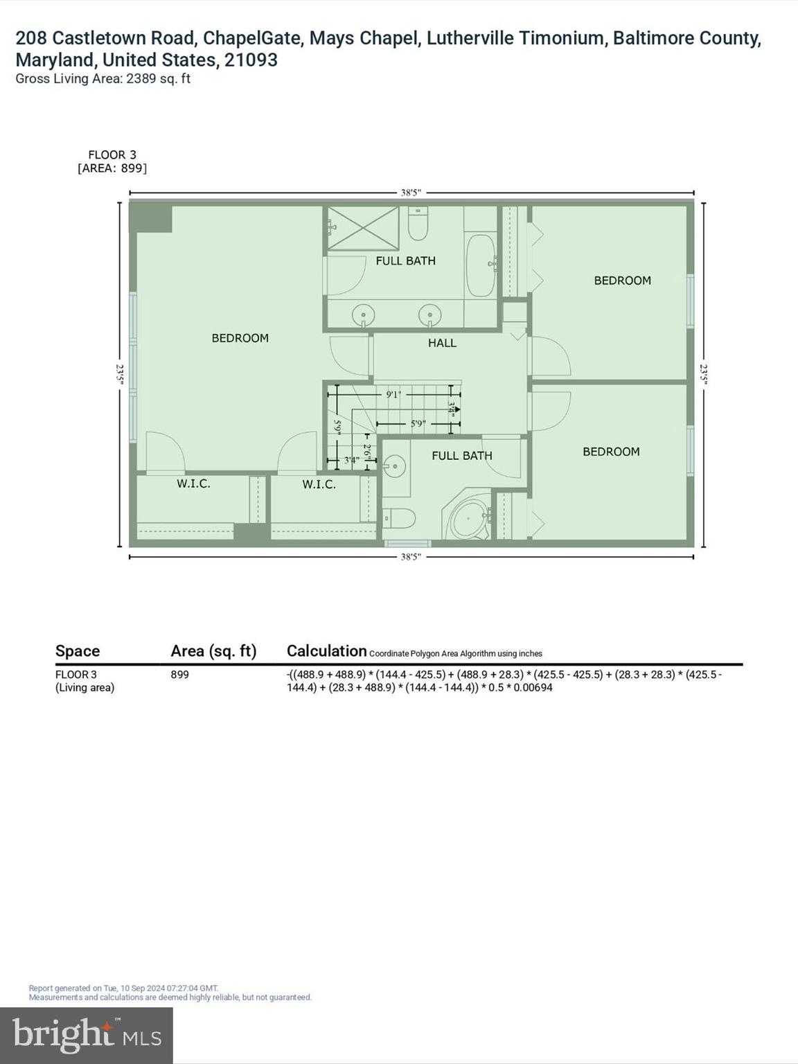 208 Castletown Road Lutherville-Timonium, MD 21093 - Photo 57 of 58 Upper Level Two Floor Plan