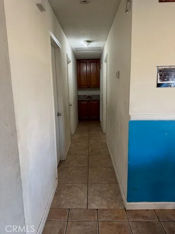 a view of hallway with stairs