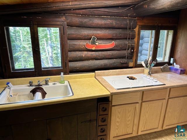 615 Kellys Lot Road Ely, MN 55731 - Photo 18 of 39 Bathroom featuring vanity and rustic walls