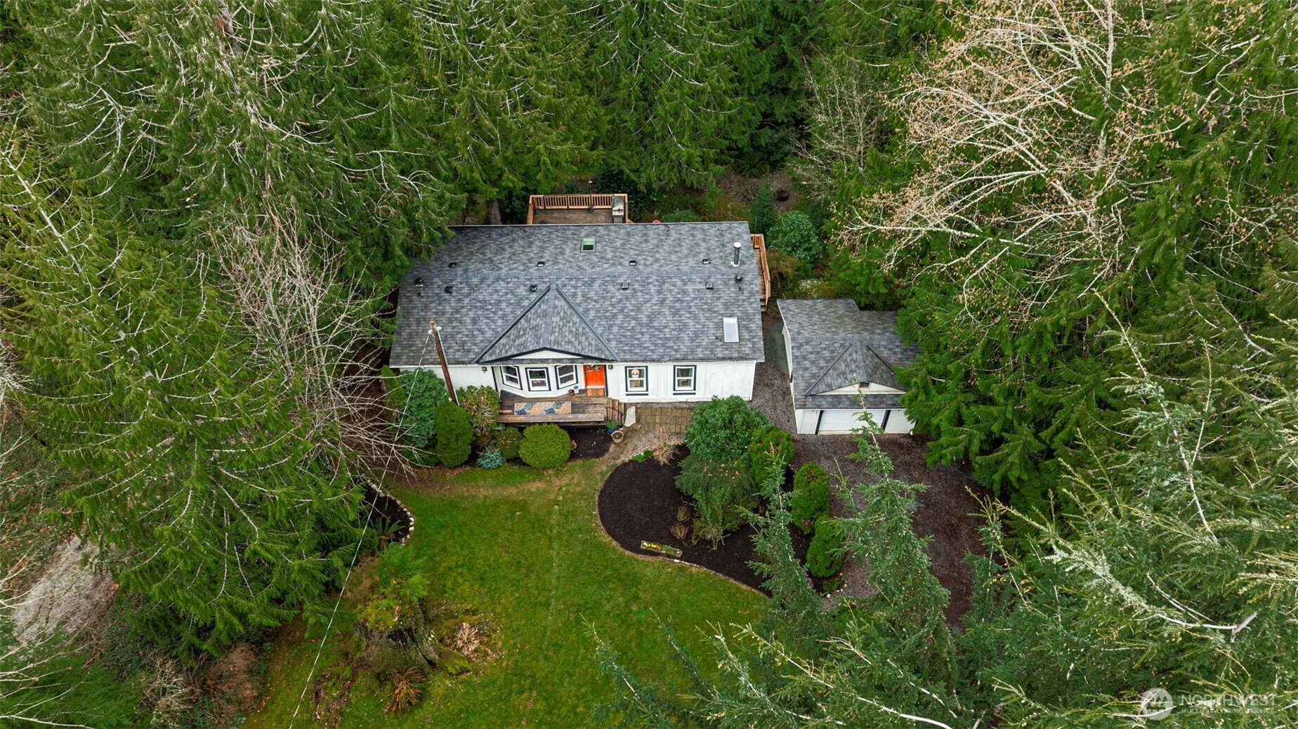 33501 112th Street Southeast Sultan, WA 98294 - Photo 31 of 31 an aerial view of a house with a yard
