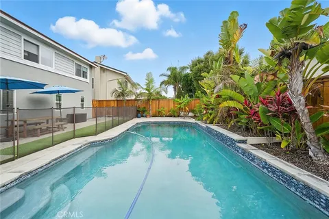 a view of outdoor space yard and swimming pool