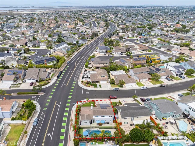 an aerial view of a city