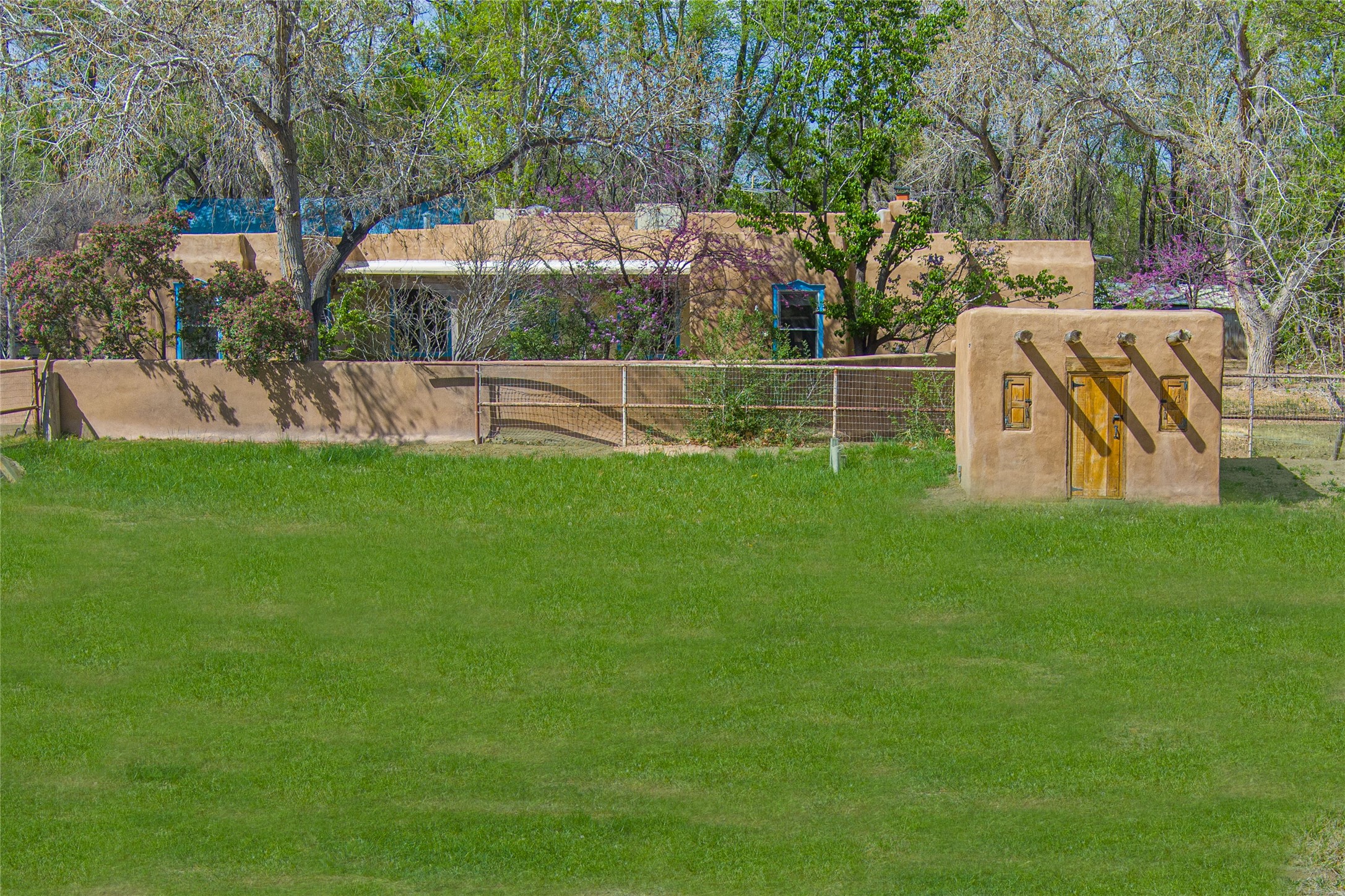 Front pasture with Well house