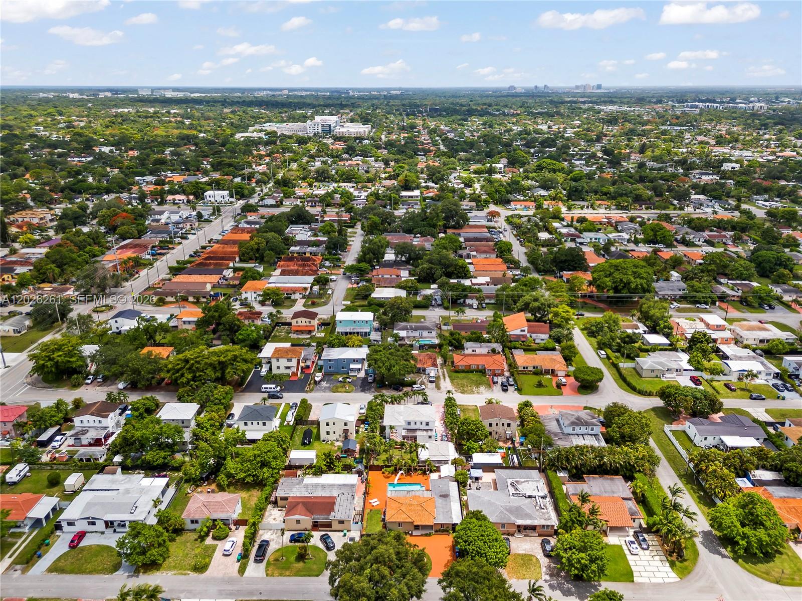 6250 Southwest 20th Terrace Miami, FL 33155 - Photo 42 of 42 an aerial view of residential houses with outdoor space