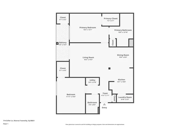 $2,950 | 714 Stiller Lane, Monroe Township, NJ 08831