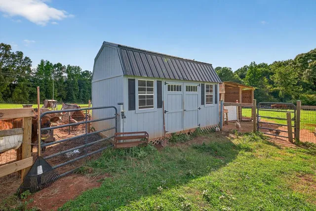 a view of a field with grass