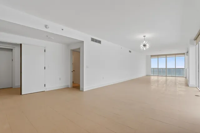 a view of a city with tall buildings