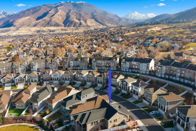 987 East Deer Arch Lane Draper, UT 84020 - Photo 46 of 46 Aerial view of your new mountainside home and stunning backdrop