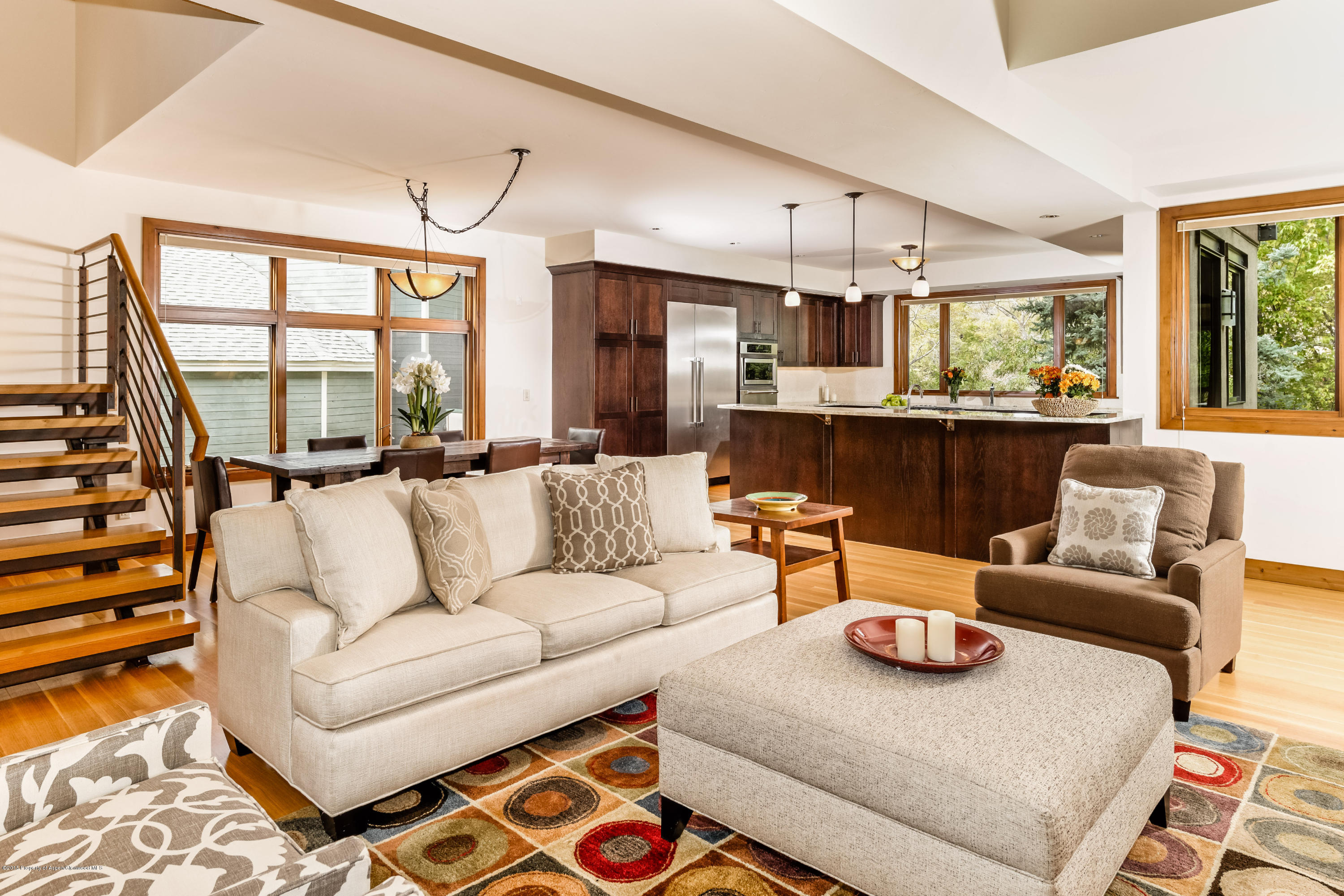 360 Riverside Drive Basalt, CO 81621 - Photo 3 of 29 a living room with furniture and a large window