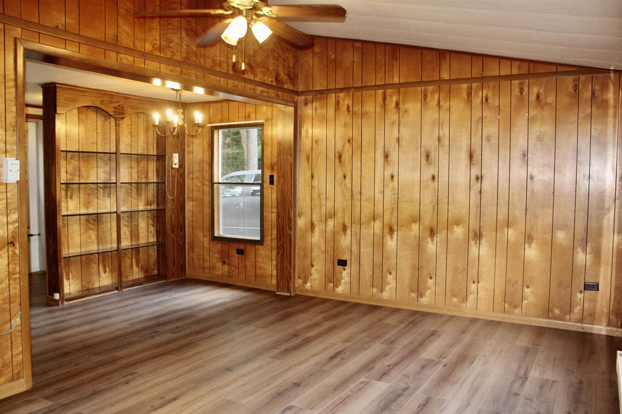 10331 Union Springs Road Dayton, VA 22821 - Photo 7 of 10 a view of a room with wooden walls
