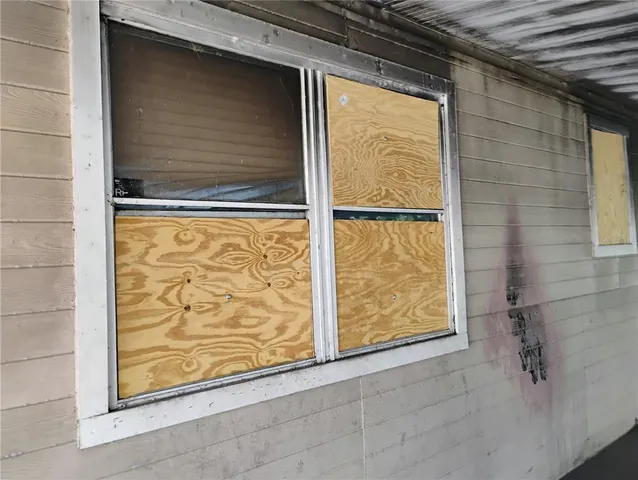 a view of front door