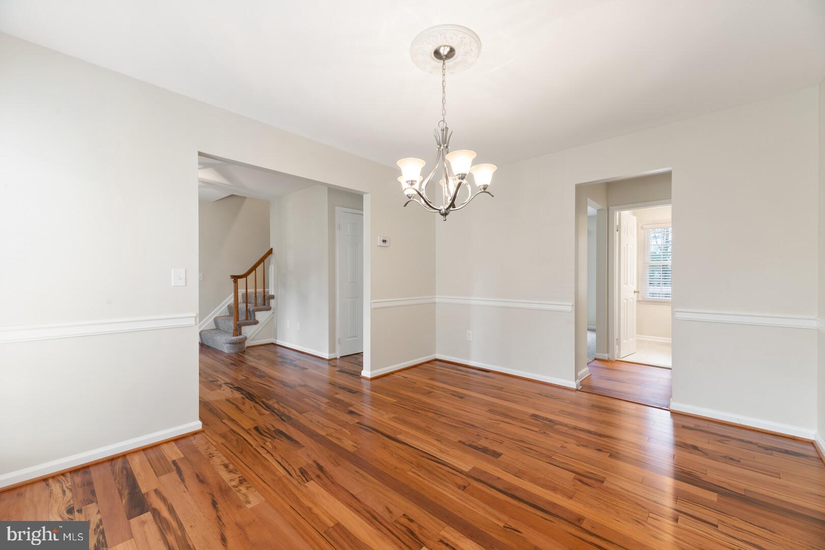 157 Peyton Road Sterling, VA 20165 - Photo 6 of 46 Large dining room with Brazilian hardwood floors