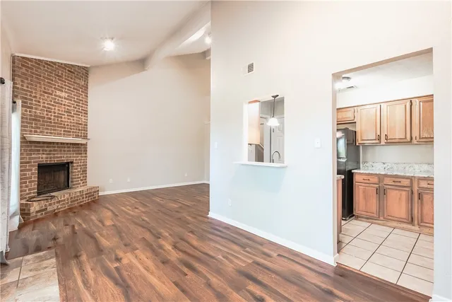 a bathroom with a sink a mirror and a shower