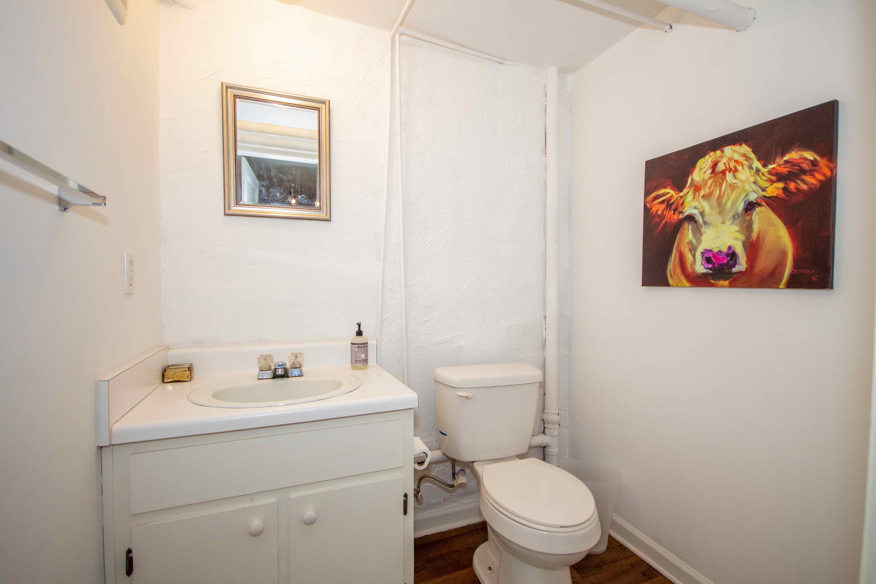 2743 Richelieu Avenue Southwest Roanoke, VA 24014 - Photo 50 of 54 a white toilet sitting next to a bathroom sink