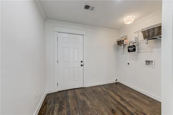 a view of storage and utility room in empty room