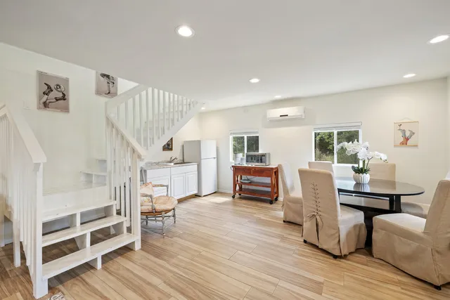a view of livingroom with furniture and wooden floor