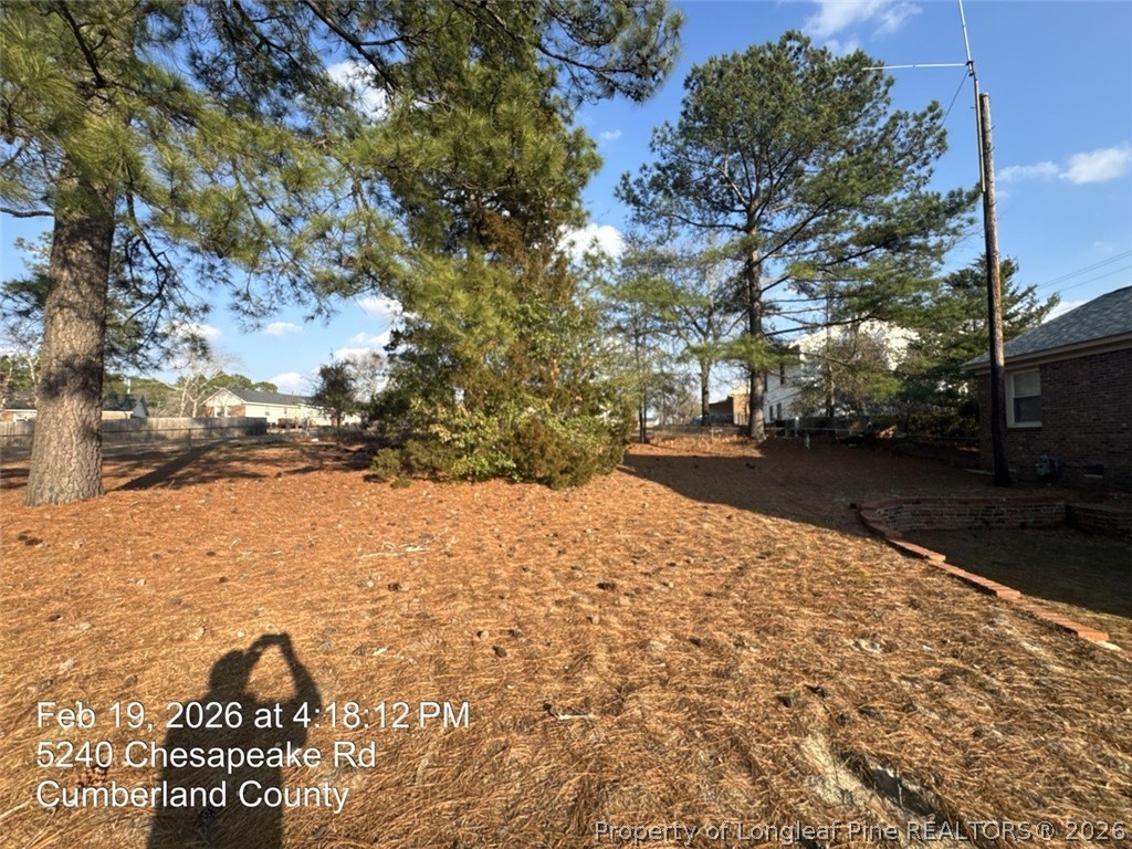 5240 Chesapeake Road Fayetteville, NC 28311 - Photo 3 of 20 a view of yard and mountain view