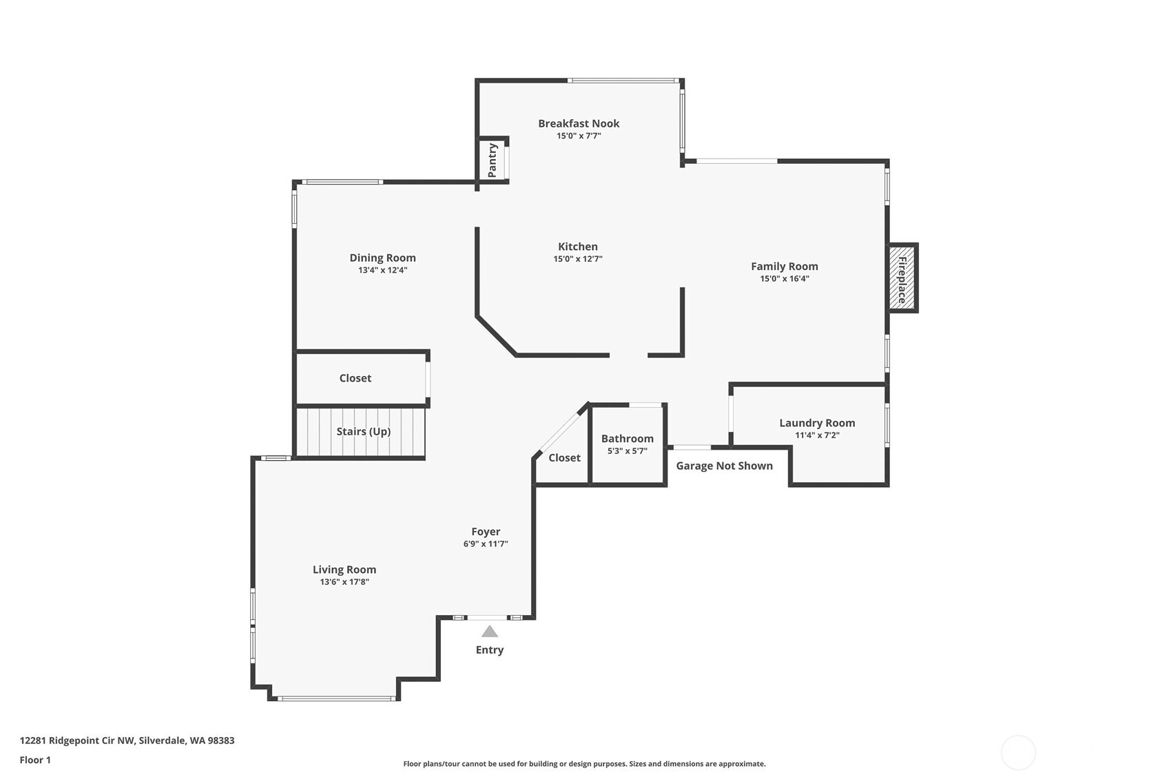 12281 Ridgepoint Circle Northwest Silverdale, WA 98383 - Photo 35 of 37 a picture of floor plan