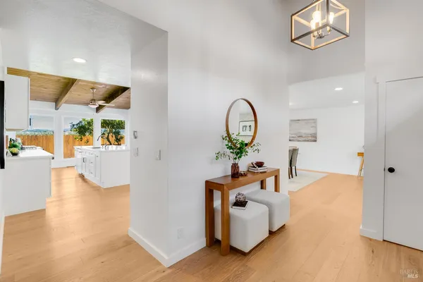 a view of a garden from a window