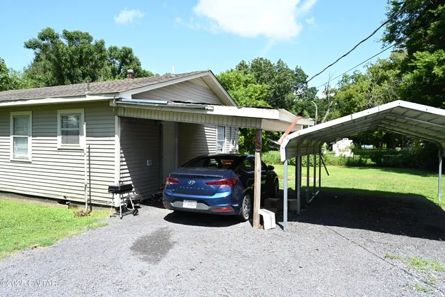 a car parked in front of house