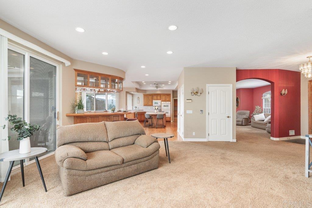 4327 Hollyhill Road Vista, CA 92084 - Photo 13 of 73 Portion of Family Room Looking towards bar/dining/