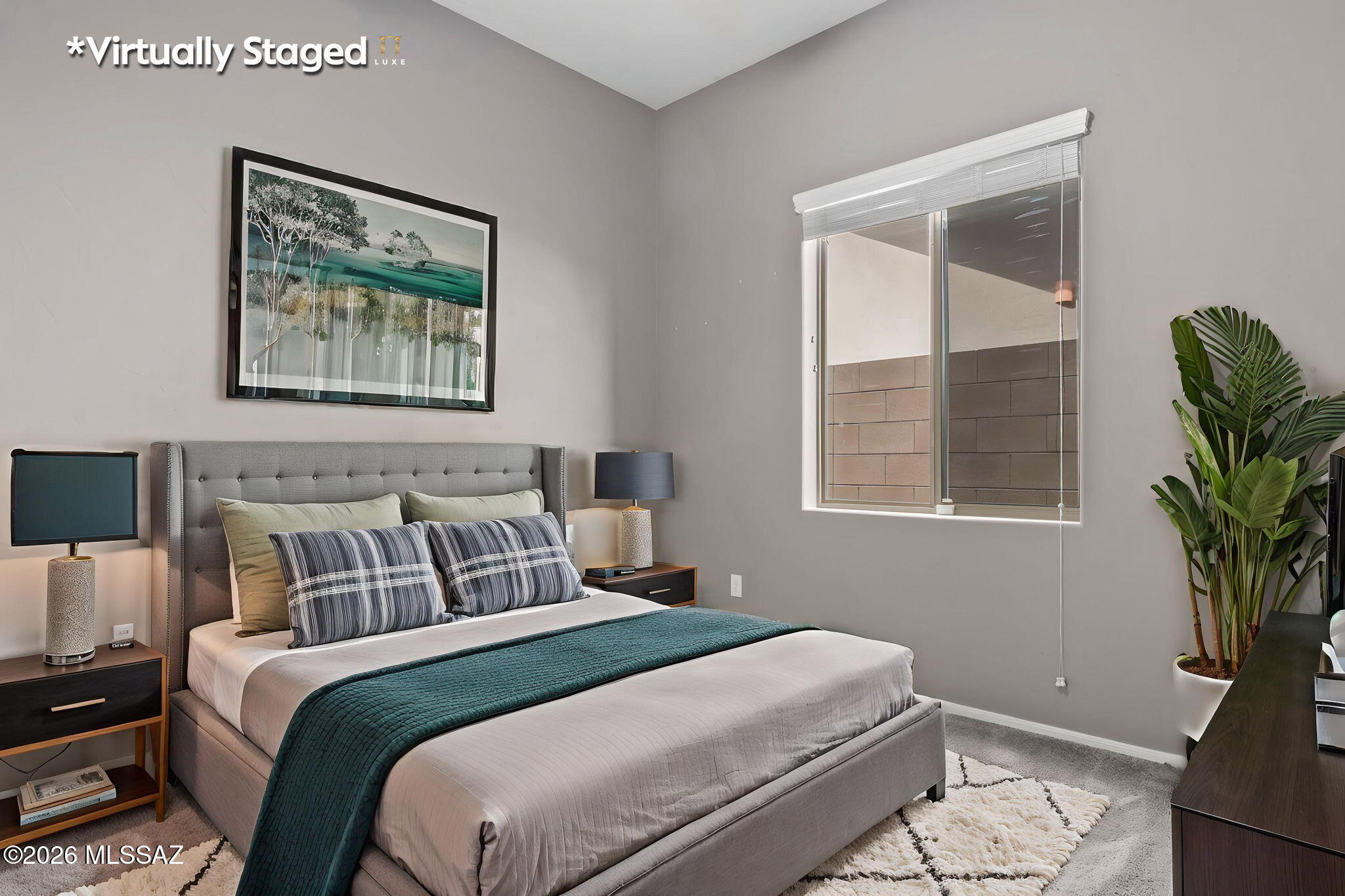 13668 East High Plains Ranch Street Vail, AZ 85641 - Photo 34 of 51 a bedroom with a bed and a painting on the wall