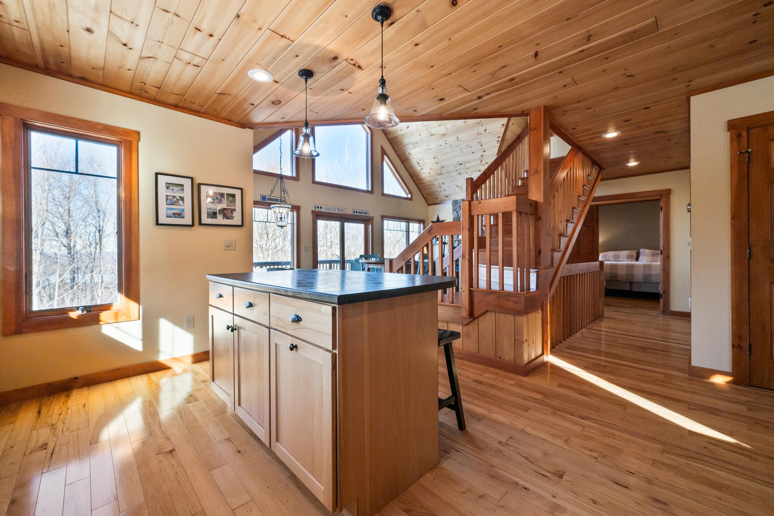 39 Adams Wulff Lane Sandy River Plt, ME 04970 - Photo 13 of 47 Island / Dining / Living