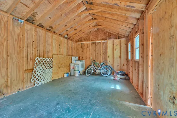 a view of a garden with a plants