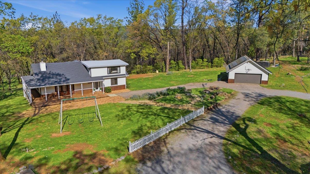 11403 Woodacre Road Grass Valley, CA 95949 - Photo 47 of 69 an aerial view of a house with a yard
